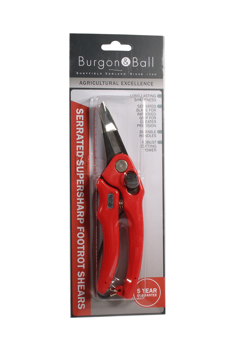 Burgon & Ball Supersharp serrated Footrot shear