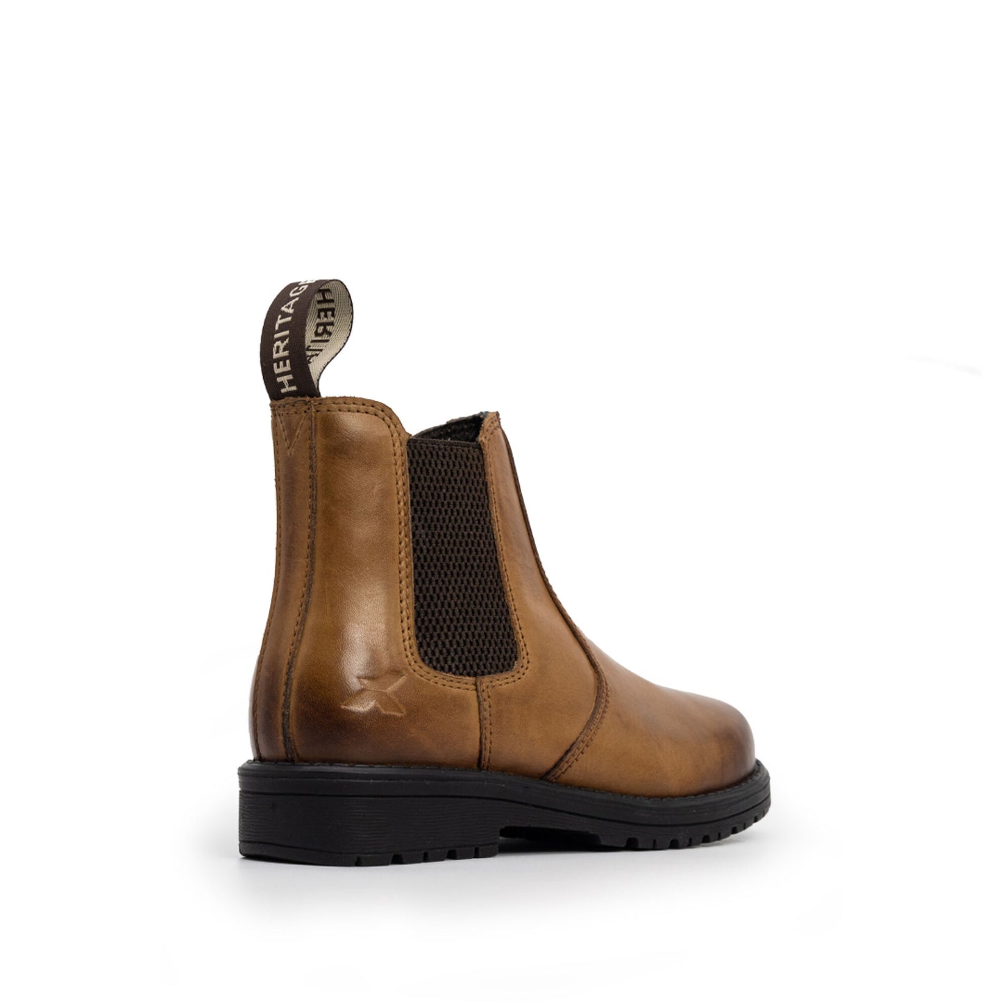 Xpert Heritage Wrangler Junior Kids Dealer Boot Burnished Tan