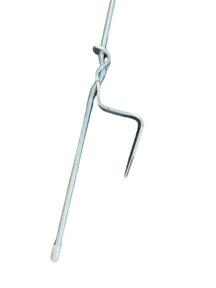 Pigtail post 8mm blue top 10pk