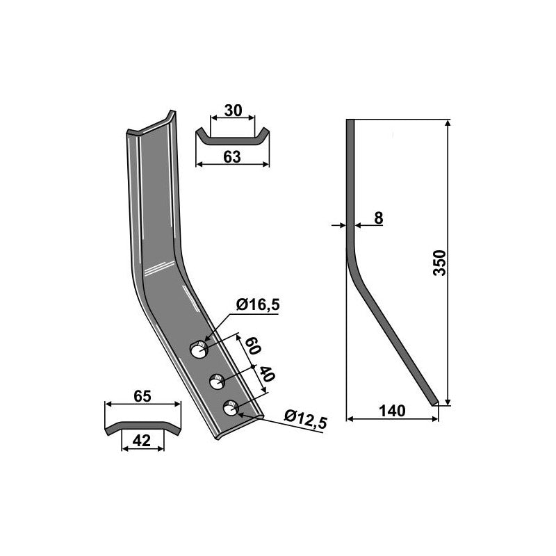 Kverneland CLC Shin Wear Plate – KK301011