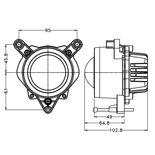 60 Watt Low Beam LED Headlight