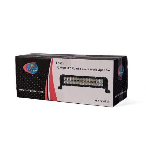 72 Watt LED Work Light Bar