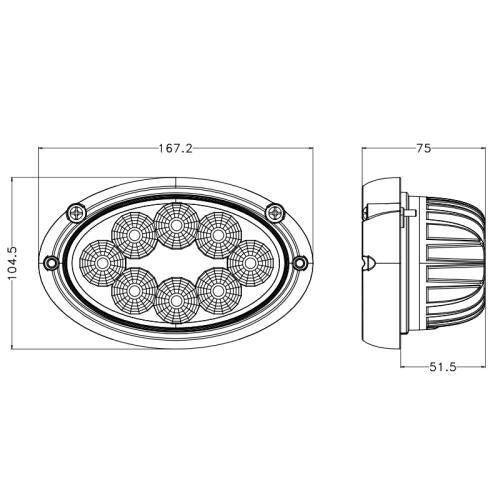 40 Watt LED Cab Insert Light