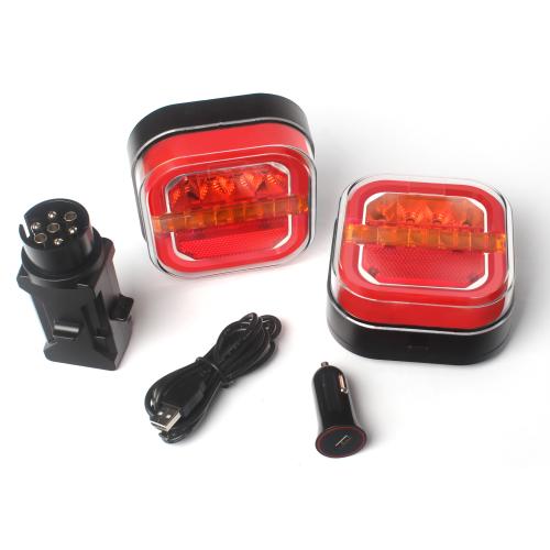 Rechargeable LED Magnetic Trailer Tail Light Kit