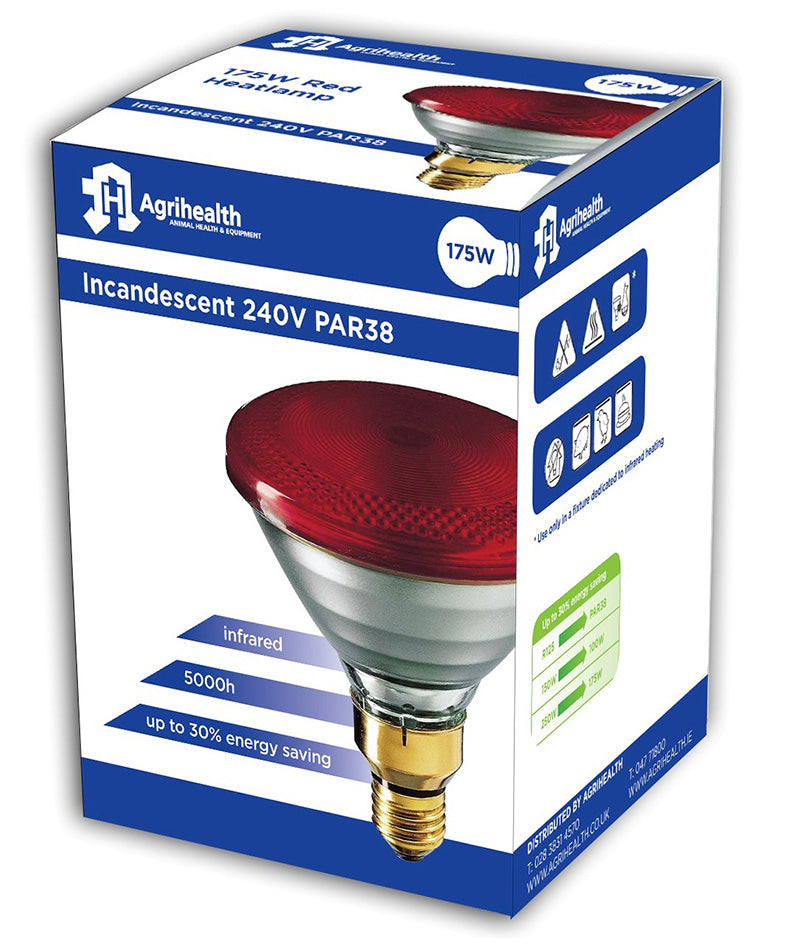 AGRIHEALTH HEATLAMP BULB - 175W - RED