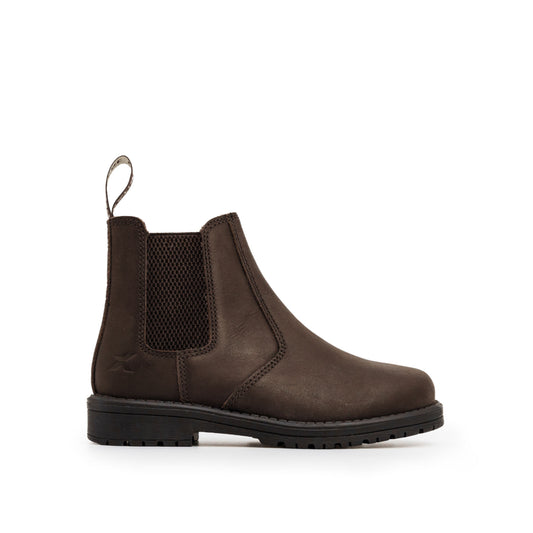 Xpert Heritage Wrangler Junior Kids Dealer Boot Dark Brown