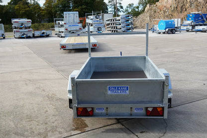 Dale Kane galvanised single axle trailer rear view