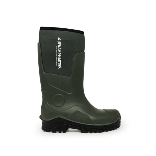 Swampmaster Pro Trapper Non-Safety PU-Neoprene Wellington Green