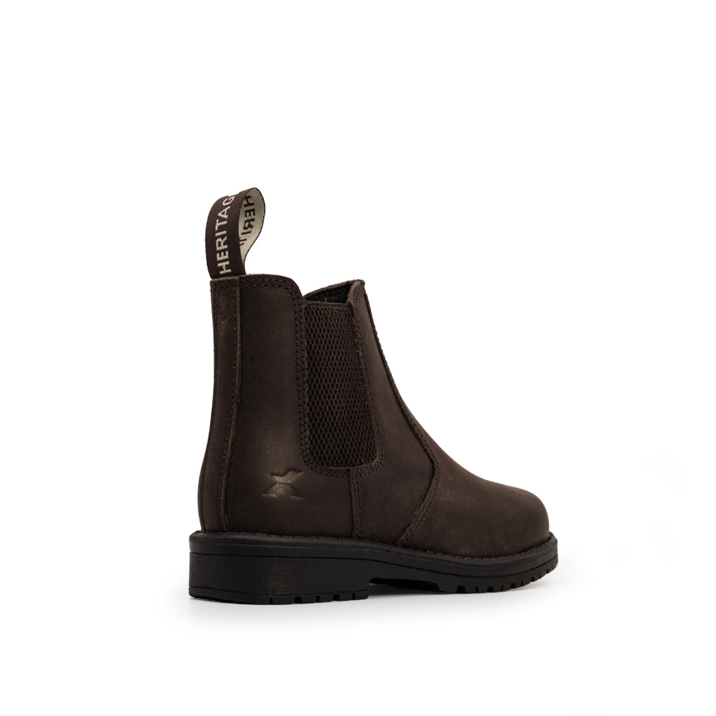 Xpert Heritage Wrangler Junior Kids Dealer Boot Dark Brown