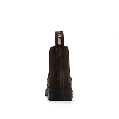 Xpert Heritage Wrangler Junior Kids Dealer Boot Dark Brown