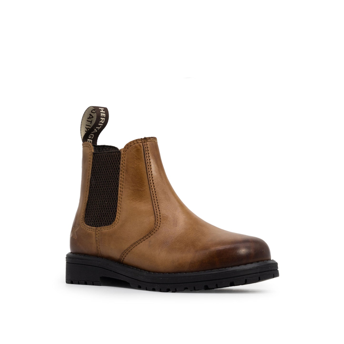 Xpert Heritage Wrangler Junior Kids Dealer Boot Burnished Tan