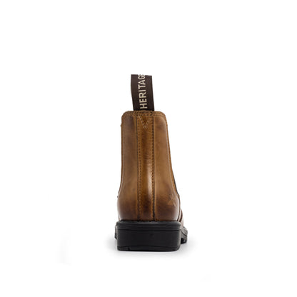 Xpert Heritage Wrangler Junior Kids Dealer Boot Burnished Tan