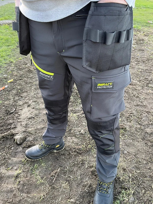 Softshell Water-repellent Cargo Workwear Trousers