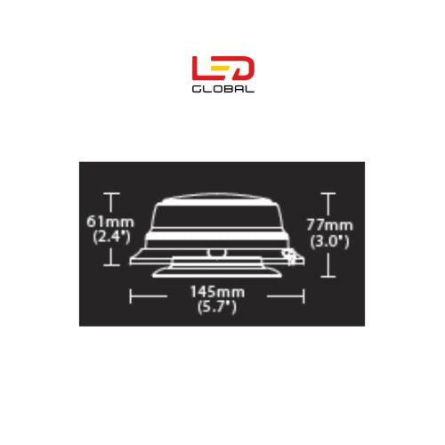 Green LED Low Profile Magnet Beacon