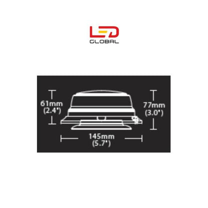 Green LED Low Profile Magnet Beacon