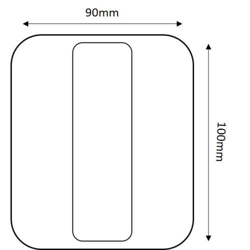 4" Square LED Combination Tail Light - Pair