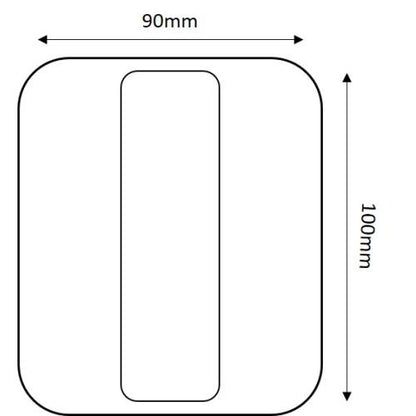 4" Square LED Combination Tail Light - Pair