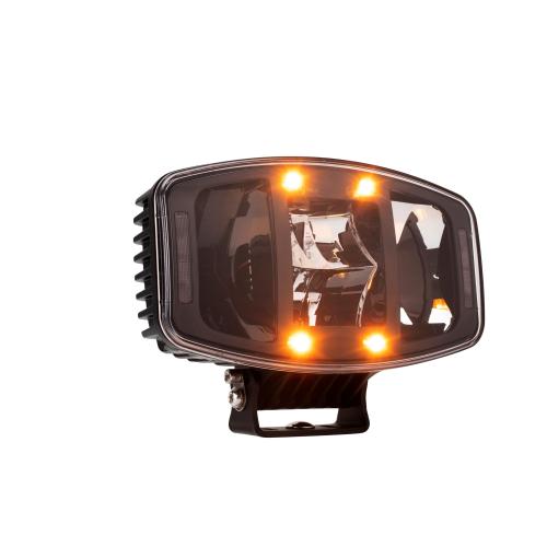 120 Watt LED Driving Light with Dual Colour Position Light & Amber Warning Strobe