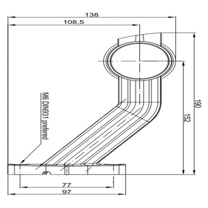 3 FUNCTION LED 90 DEGREE STALK MARKER LIGHT (RH)