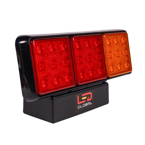 LED 3 Pod Combination Tail Light, 10-30 Volts