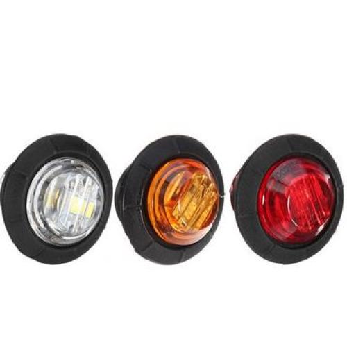 LED Button Marker Light (Pair) - AMBER