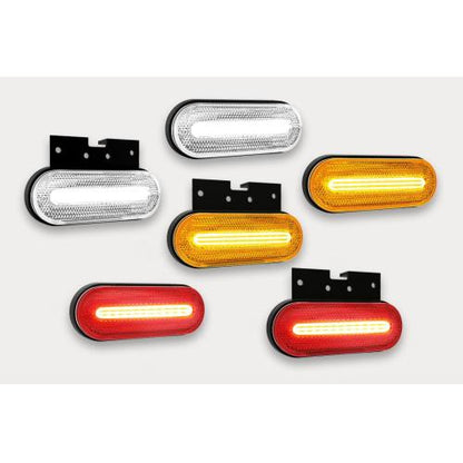 12/36V LED Marker Light with Bracket - Red