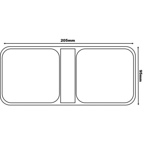 10-30 Volts LED 2 Pod Combination Tail Light