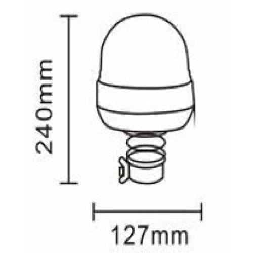 LED Pole Mount Flexi Warning Beacon