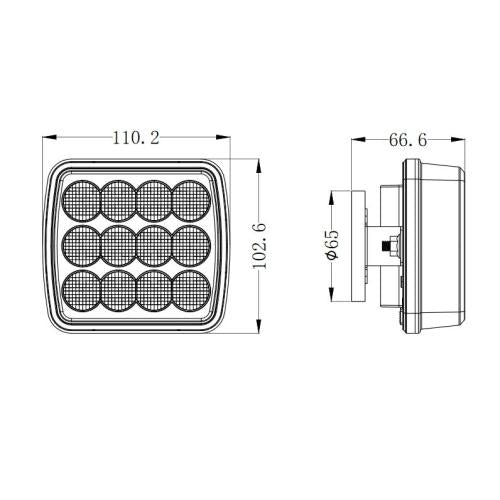 LED Magnetic Rechargeable Warning Strobe Kit