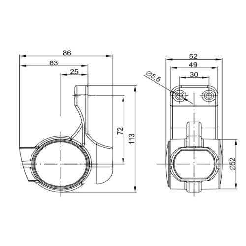 3 FUNCTION LED STALK MARKER LIGHT (RH)