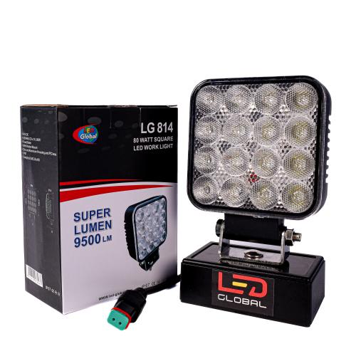 80 Watt LED Square High Lumen Work Light