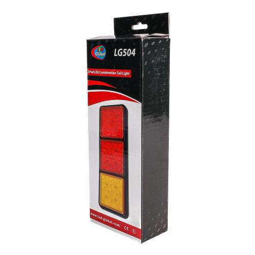 LED 3 Pod Combination Tail Light, 10-30 Volts