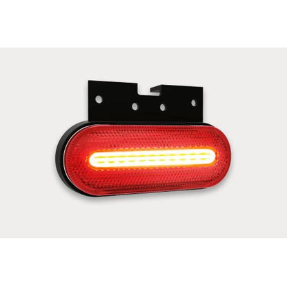 12/36V LED Marker Light with Bracket - Red