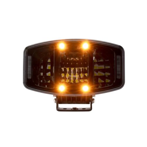 120 Watt LED Driving Light with Dual Colour Position Light & Amber Warning Strobe