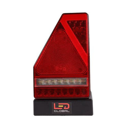 9-33V LED Triangular Combination Tail Light with Built In Smart Resistor (LH)