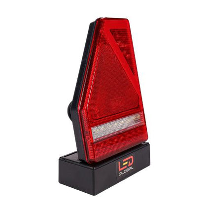 9-33V LED Triangular Combination Tail Light with Built In Smart Resistor (LH)