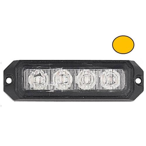 4 LED Amber Warning Strobe