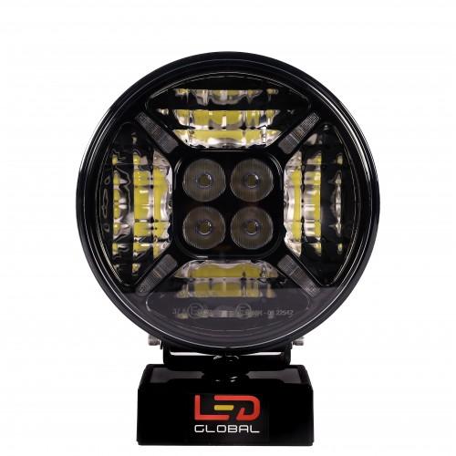 120 Watt 9 Inch Driving Light with Dual Colour Position Light