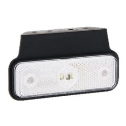 12/24V LED Marker Light (Slim) with Bracket - Clear