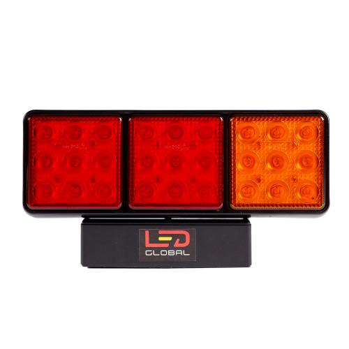 LED 3 Pod Combination Tail Light, 10-30 Volts