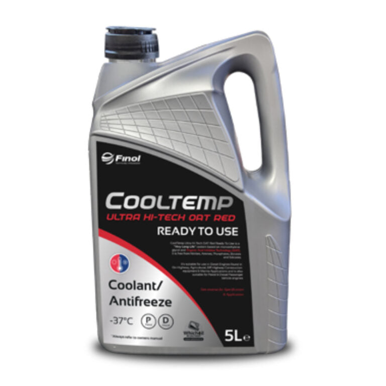 5L Finol Antifreeze/Coolant Premixed Red