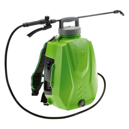 Verdemax 12 litre battery backpack sprayer with shoulder straps, hose and spray lance